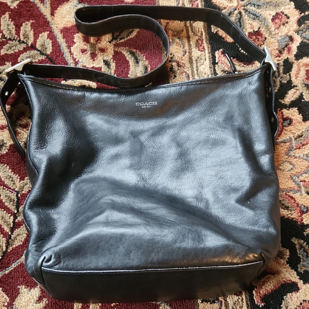 Coach Midnight Black Leather Crossbody